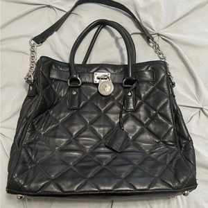 Quilted Michael Kors Hamilton Tote / purse